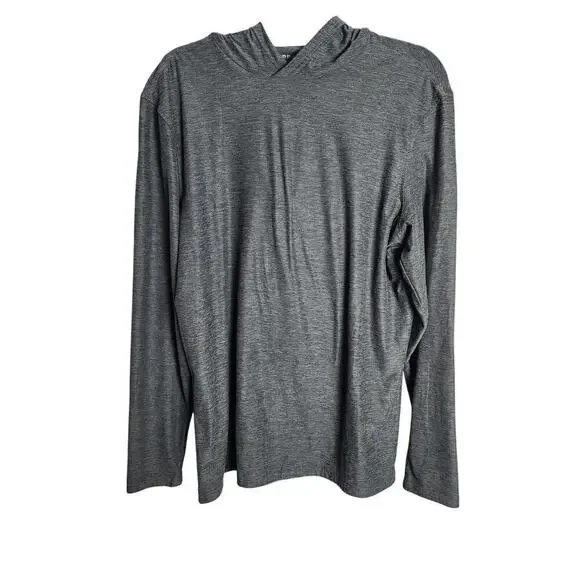 Bearbottom Mens Technical Hoodie sz L heathered gray outdoors hiking camping - Picture 1 of 7